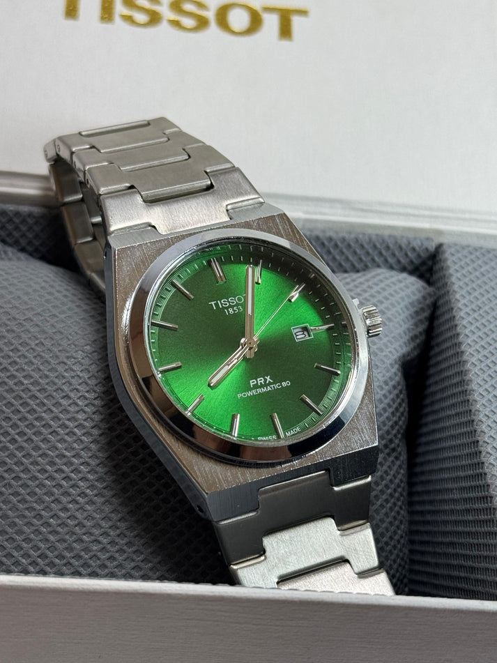 Tissot PRX Silver - Green Dial